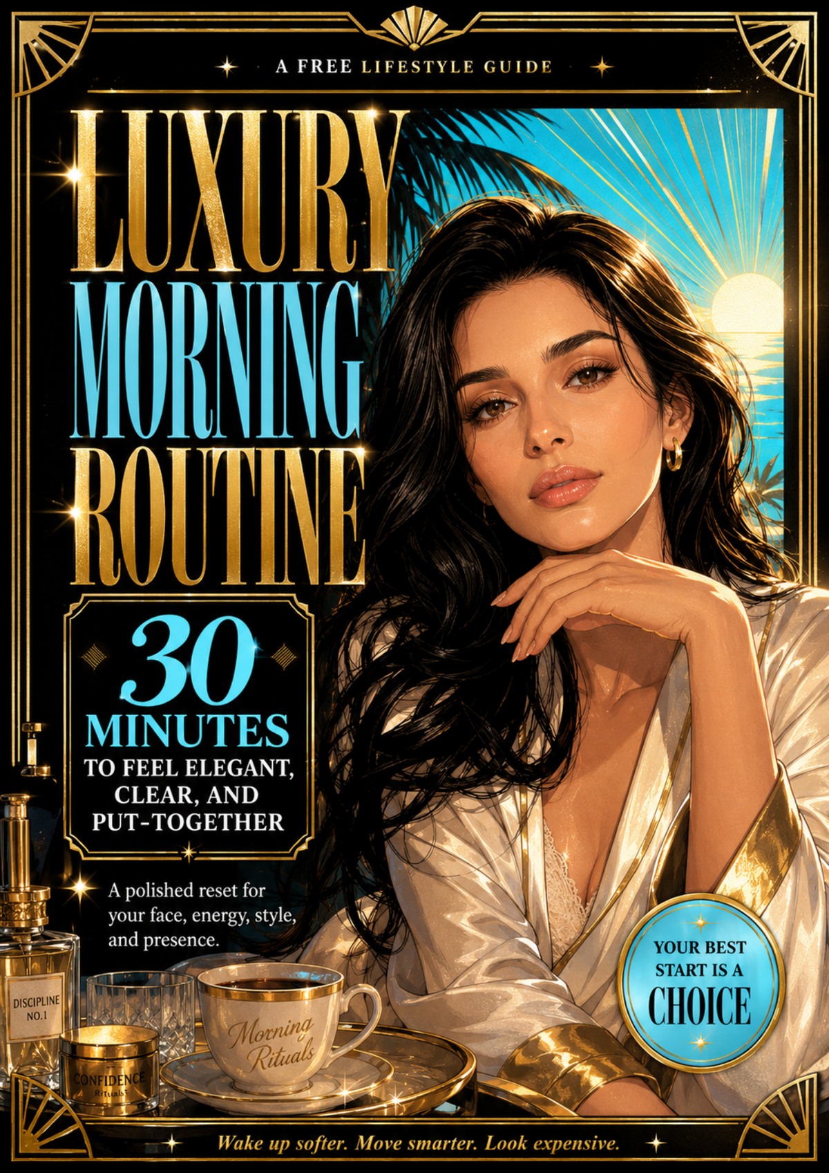Cover of Luxury Morning Routine: 30 Minutes to Feel Elegant, Clear, and Put-Together